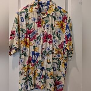 Vintage Sun & Turf Dallas Cowboys NFL Hawaiian shirt made of 100% rayon L/XL
